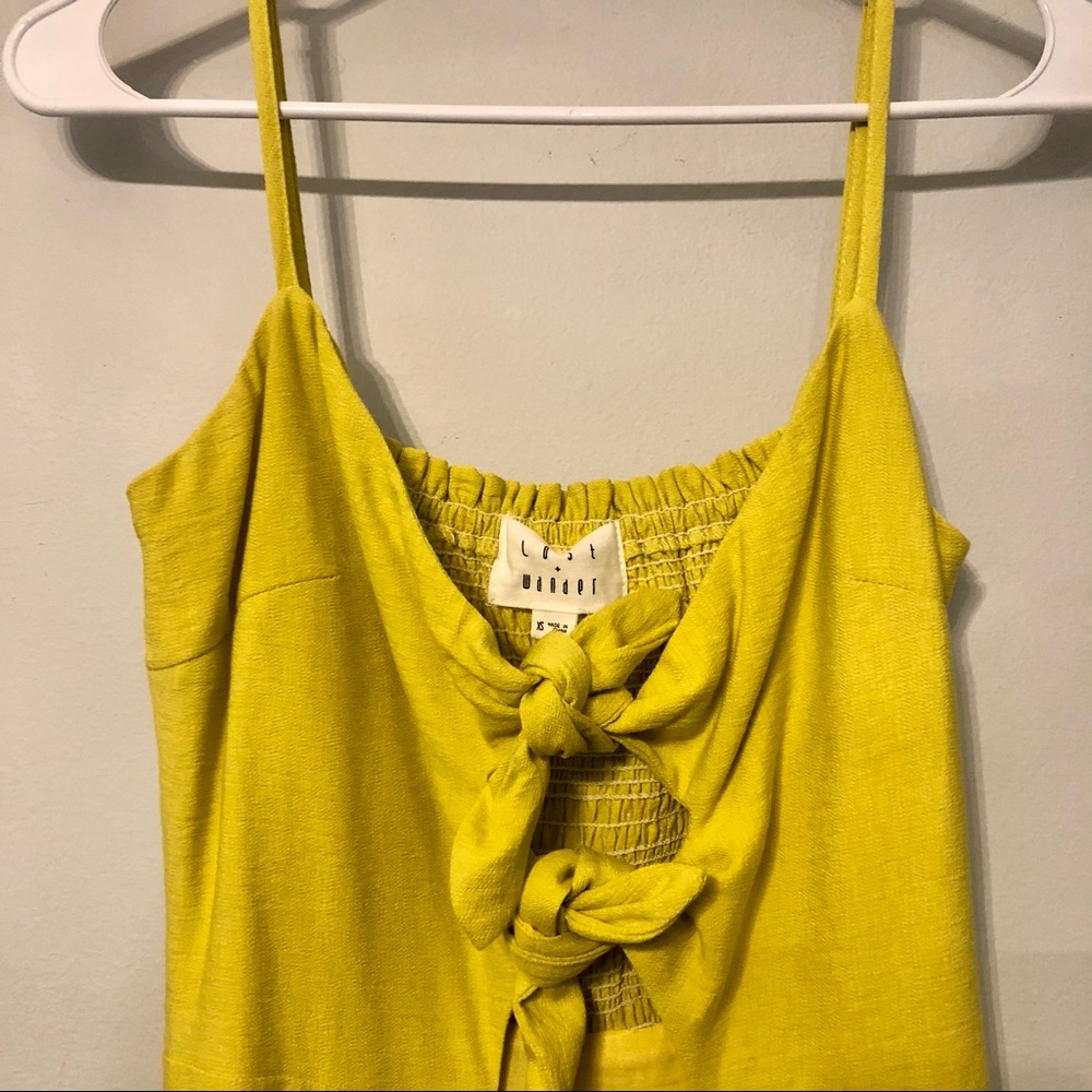Lost + Wander Yellow Midi Dress - Picture 5 of 7
